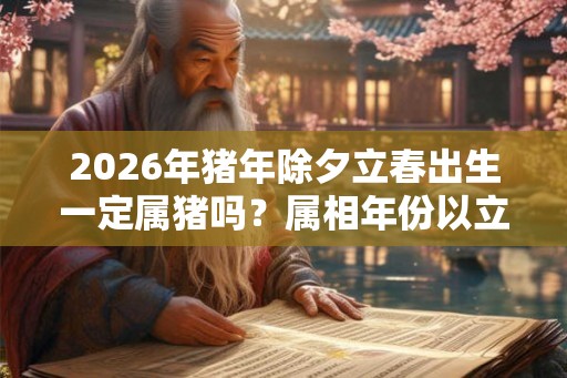 2026年猪年除夕立春出生一定属猪吗？属相年份以立春划分吗？