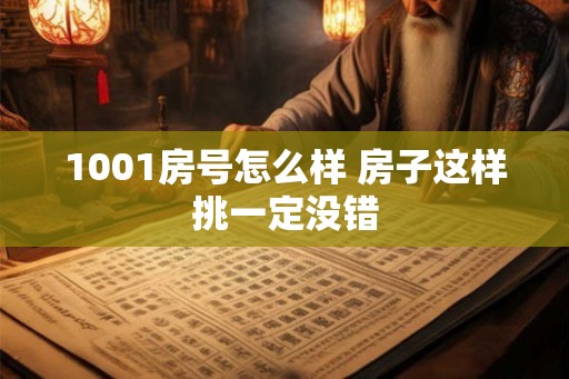 1001房号怎么样 房子这样挑一定没错