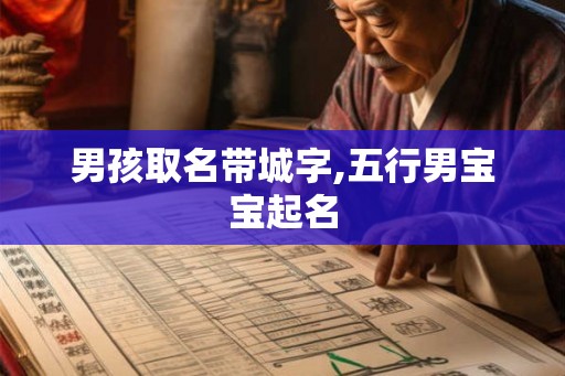 男孩取名带城字,五行男宝宝起名
