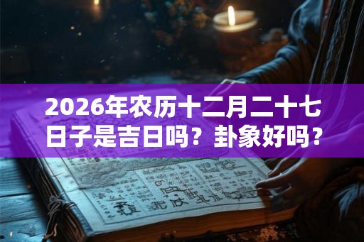2026年农历十二月二十七日子是吉日吗？卦象好吗？