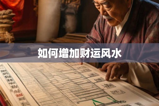 如何增加财运风水