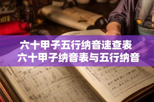 六十甲子五行纳音速查表 六十甲子纳音表与五行纳音法 六十甲子五行纳音速查表 六十甲子纳音表与五行纳音法