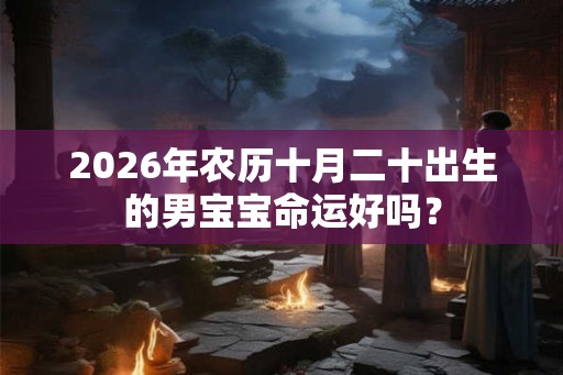 2026年农历十月二十出生的男宝宝命运好吗？