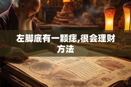 左脚底有一颗痣,很会理财方法