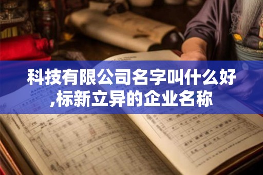 科技有限公司名字叫什么好,标新立异的企业名称
