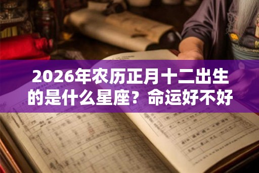 2026年农历正月十二出生的是什么星座？命运好不好