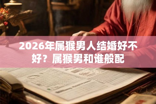 2026年属猴男人结婚好不好?属猴男和谁般配 2026年属猴男人结婚好不好?属猴男和谁般配