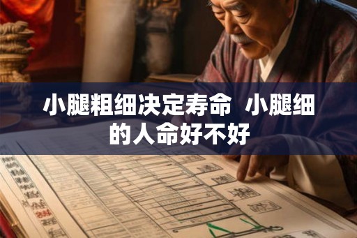 小腿粗细决定寿命  小腿细的人命好不好