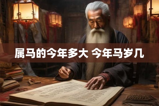 属马的今年多大 今年马岁几 属马的今年多大 今年马岁几