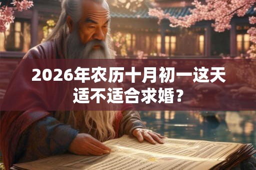 2026年农历十月初一这天适不适合求婚？