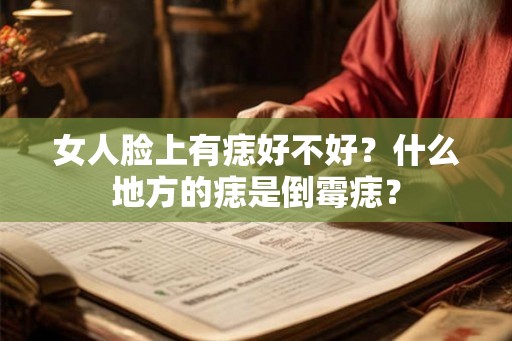 女人脸上有痣好不好？什么地方的痣是倒霉痣？
