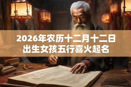 2026年农历十二月十二日出生女孩五行喜火起名 2026年农历十二月十二日出生女孩五行喜火起名