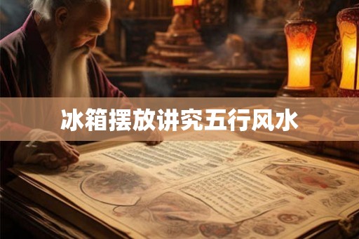 冰箱摆放讲究五行风水