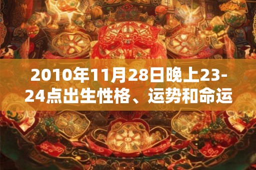 2010年11月28日晚上23-24点出生性格、运势和命运