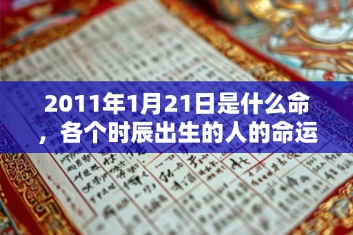 2011年1月21日是什么命，各个时辰出生的人的命运