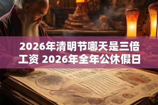 2026年清明节哪天是三倍工资 2026年全年公休假日历表
