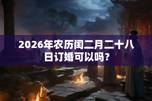 2026年农历闰二月二十八日订婚可以吗？