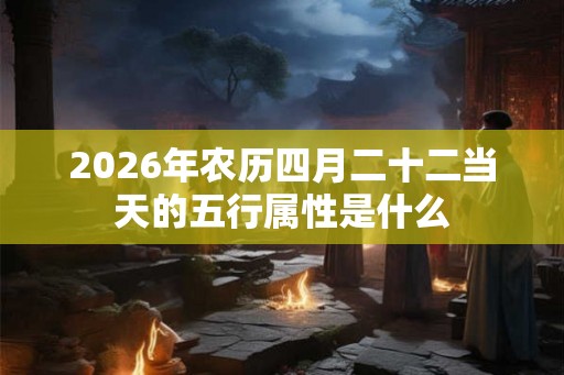 2026年农历四月二十二当天的五行属性是什么