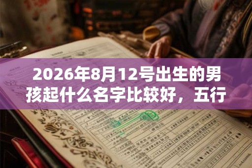 2026年8月12号出生的男孩起什么名字比较好,五行属什么 2026年8月12号出生的男孩起什么名字比较好,五行属什么