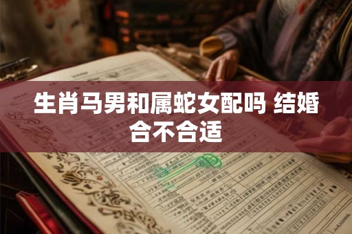 生肖马男和属蛇女配吗 结婚合不合适