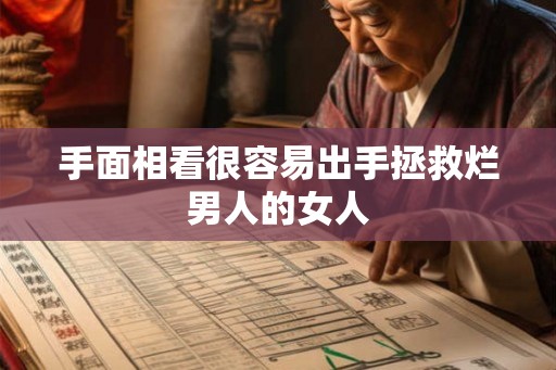 手面相看很容易出手拯救烂男人的女人