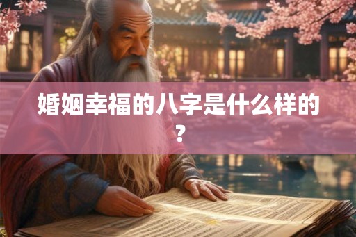 婚姻幸福的八字是什么样的？