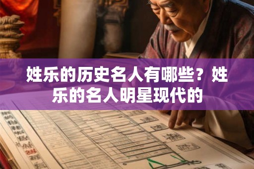 姓乐的历史名人有哪些?姓乐的名人明星现代的 姓乐的历史名人有哪些?姓乐的名人明星现代的