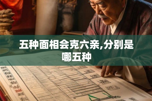 五种面相会克六亲,分别是哪五种