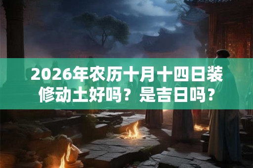 2026年农历十月十四日装修动土好吗?是吉日吗? 2026年农历十月十四日装修动土好吗?是吉日吗?