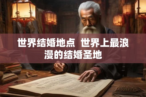 世界结婚地点 世界上最浪漫的结婚圣地 世界结婚地点 世界上最浪漫的结婚圣地