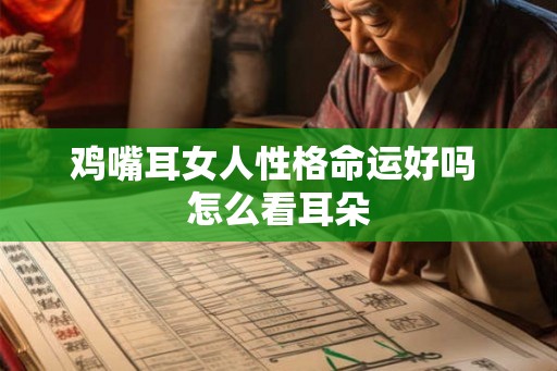 鸡嘴耳女人性格命运好吗 怎么看耳朵