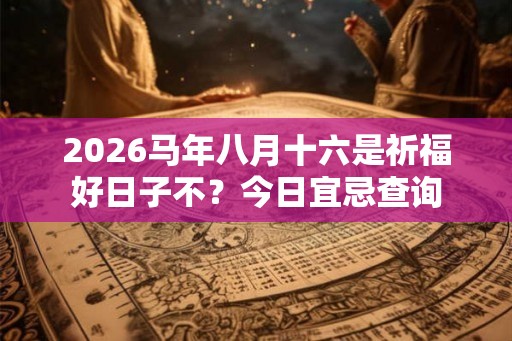 2026马年八月十六是祈福好日子不？今日宜忌查询