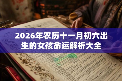 2026年农历十一月初六出生的女孩命运解析大全