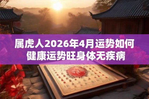 属虎人2026年4月运势如何 健康运势旺身体无疾病