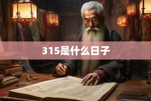 315是什么日子