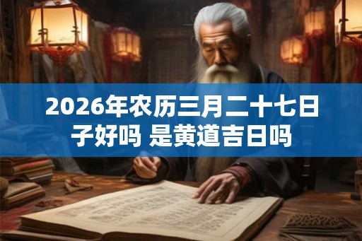2026年农历三月二十七日子好吗 是黄道吉日吗