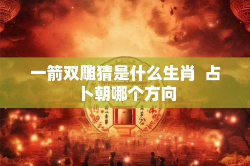 一箭双雕猜是什么生肖  占卜朝哪个方向