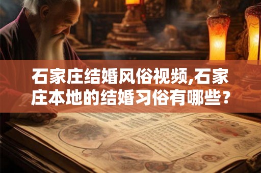 石家庄结婚风俗视频,石家庄本地的结婚习俗有哪些？