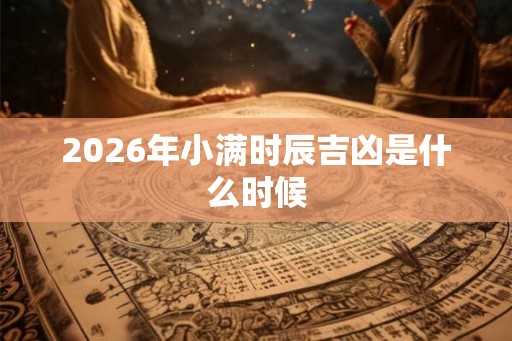 2026年小满时辰吉凶是什么时候