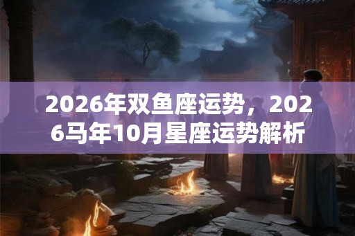 2026年双鱼座运势，2026马年10月星座运势解析