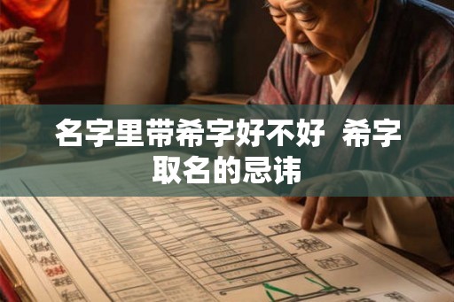名字里带希字好不好  希字取名的忌讳