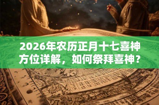2026年农历正月十七喜神方位详解，如何祭拜喜神？