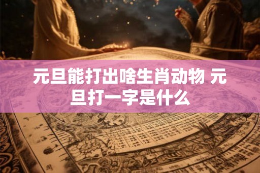 元旦能打出啥生肖动物 元旦打一字是什么 元旦能打出啥生肖动物 元旦打一字是什么