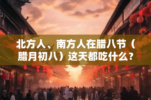 北方人、南方人在腊八节（腊月初八）这天都吃什么？有区别吗？