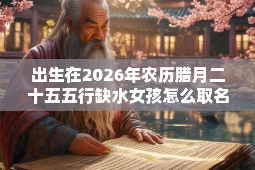 出生在2026年农历腊月二十五五行缺水女孩怎么取名合适？