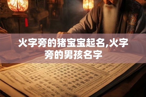 火字旁的猪宝宝起名,火字旁的男孩名字 火字旁的猪宝宝起名,火字旁的男孩名字