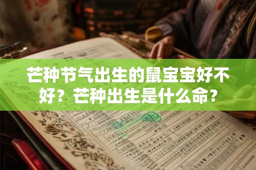 芒种节气出生的鼠宝宝好不好？芒种出生是什么命？