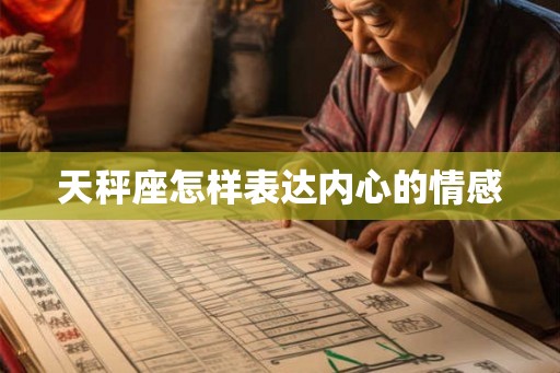 天秤座怎样表达内心的情感 天秤座怎样表达内心的情感