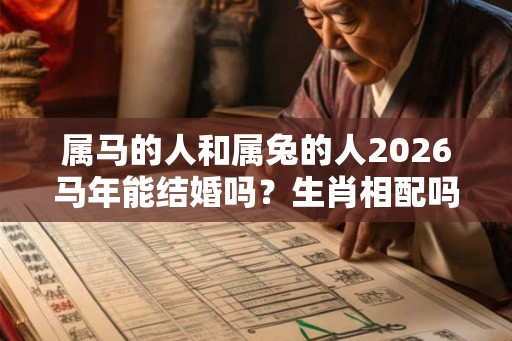 属马的人和属兔的人2026马年能结婚吗？生肖相配吗？