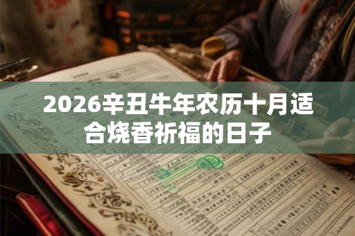 2026辛丑牛年农历十月适合烧香祈福的日子
